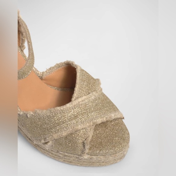 Castaner Bromelia Frayed Canvas Wedge Espadrilles Sz EU 39 Bohemian Vacation - Picture 5 of 14